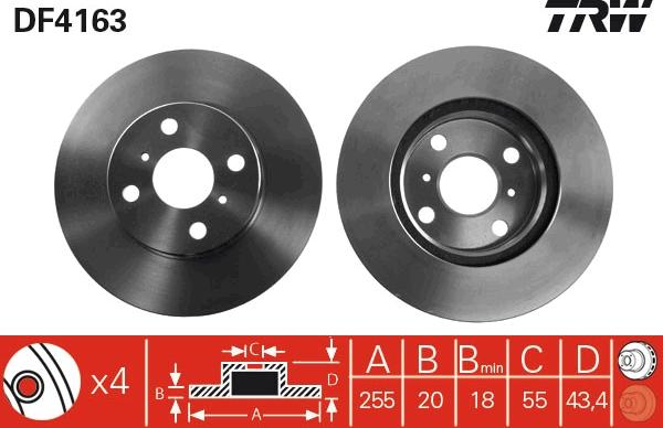 TRW DF4163 - Discofreno autozon.pro