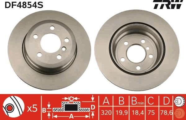 TRW DF4854S - Discofreno autozon.pro