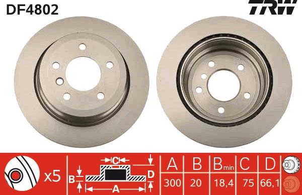 TRW DF4802 - Discofreno autozon.pro