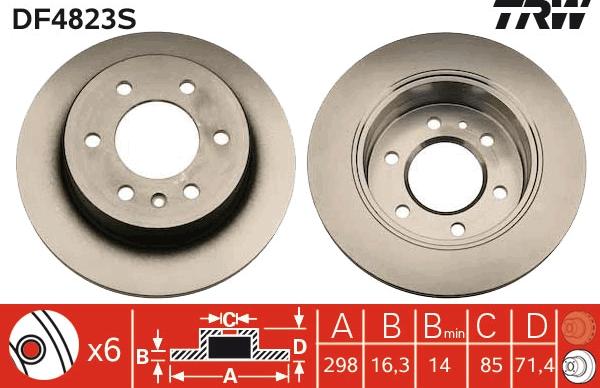 TRW DF4823S - Discofreno autozon.pro