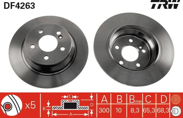 TRW DF4263 - Discofreno autozon.pro