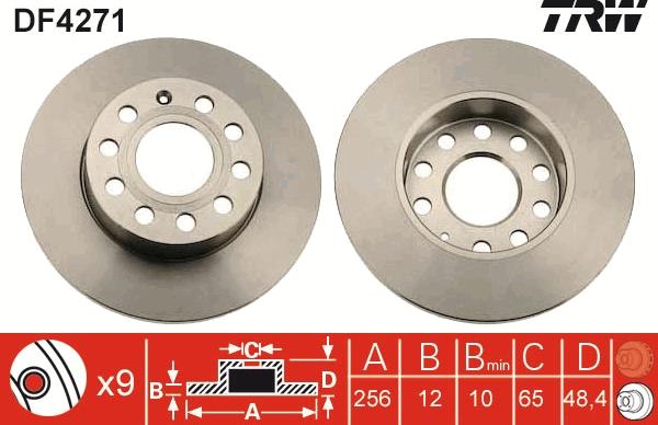 TRW DF4271 - Discofreno autozon.pro