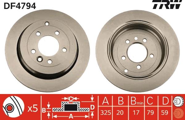 TRW DF4794 - Discofreno autozon.pro