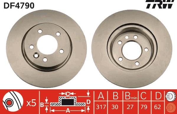 TRW DF4790 - Discofreno autozon.pro