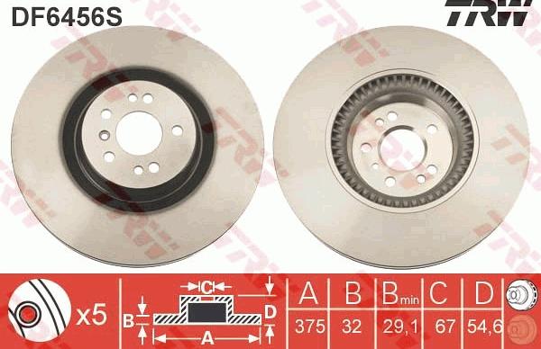 TRW DF6456S - Discofreno autozon.pro