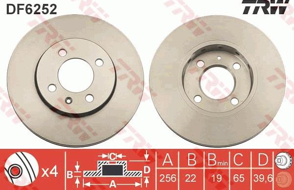 TRW DF6252 - Discofreno autozon.pro