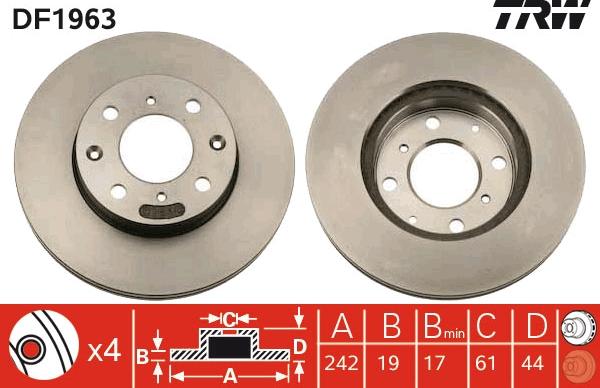 TRW DF1963 - Discofreno autozon.pro