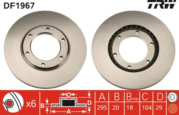 TRW DF1967 - Discofreno autozon.pro