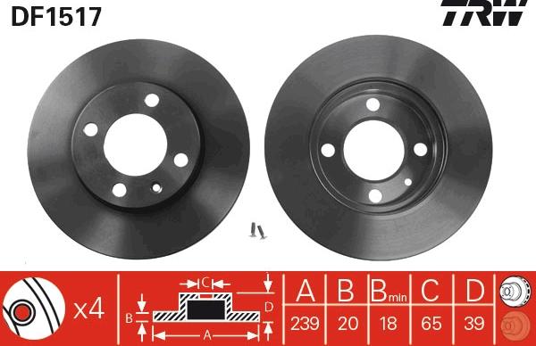 TRW DF1517 - Discofreno autozon.pro