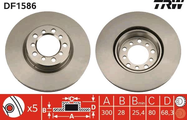 TRW DF1586 - Discofreno autozon.pro