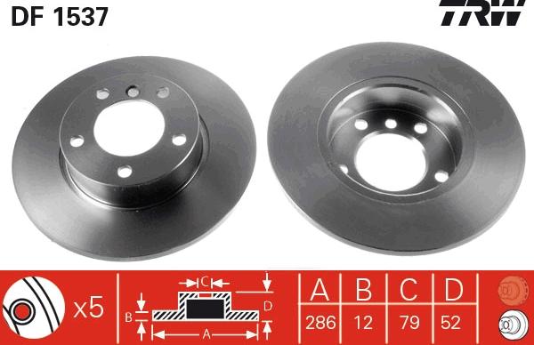 TRW DF1537 - Discofreno autozon.pro