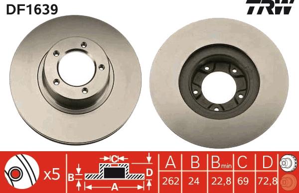 TRW DF1639 - Discofreno autozon.pro