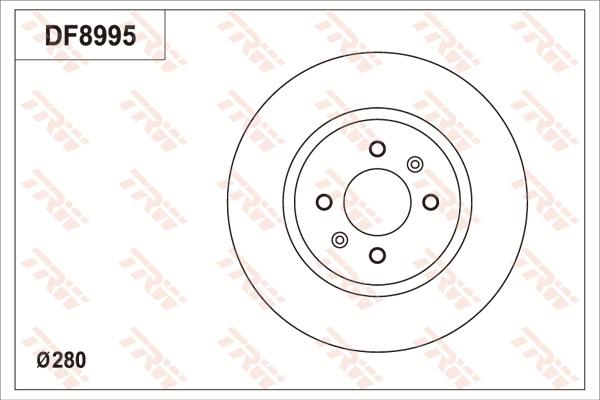 TRW DF8995 - Discofreno autozon.pro