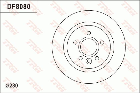 TRW DF8080S - Discofreno autozon.pro