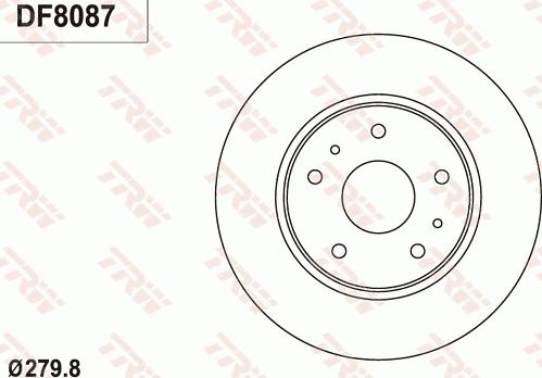 TRW DF8087 - Discofreno autozon.pro