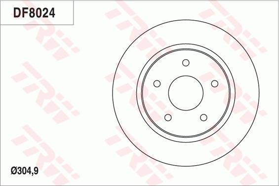 TRW DF8024 - Discofreno autozon.pro