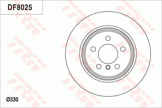 TRW DF8025 - Discofreno autozon.pro