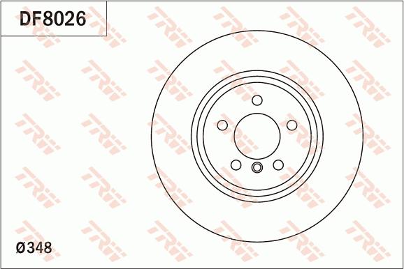 TRW DF8026 - Discofreno autozon.pro