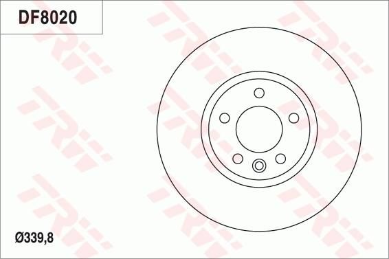 TRW DF8020 - Discofreno autozon.pro