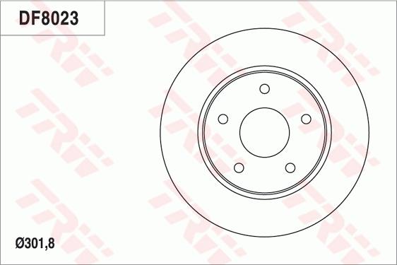 TRW DF8023 - Discofreno autozon.pro