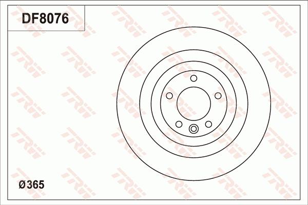 TRW DF8076S - Discofreno autozon.pro