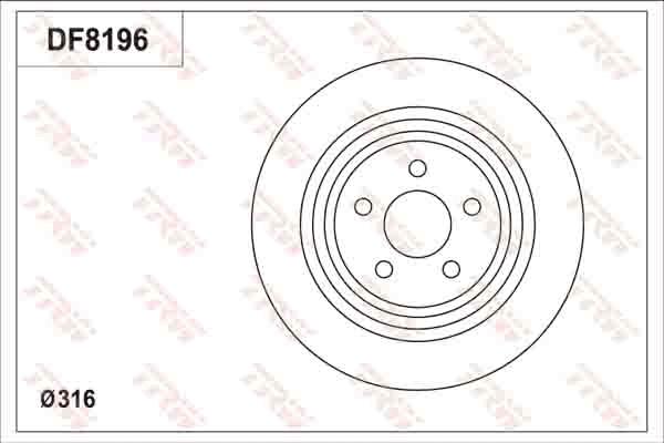 TRW DF8196S - Discofreno autozon.pro