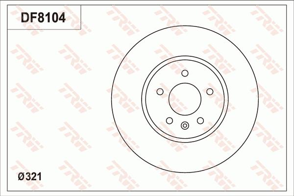 TRW DF8104 - Discofreno autozon.pro