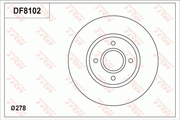 TRW DF8102 - Discofreno autozon.pro