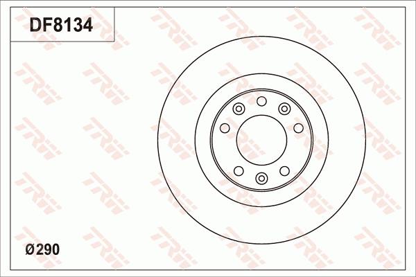 TRW DF8134 - Discofreno autozon.pro