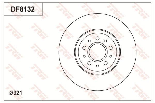 TRW DF8132S - Discofreno autozon.pro