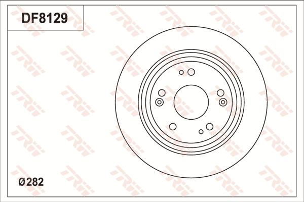 TRW DF8129S - Discofreno autozon.pro