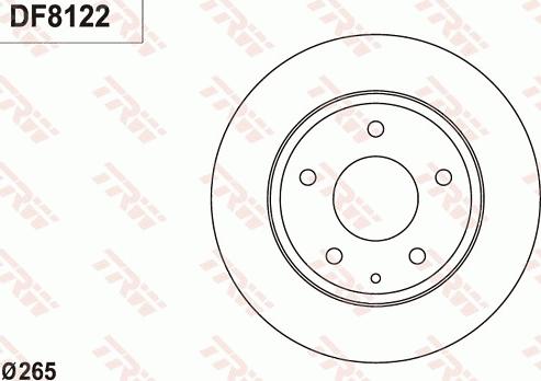 TRW DF8122 - Discofreno autozon.pro