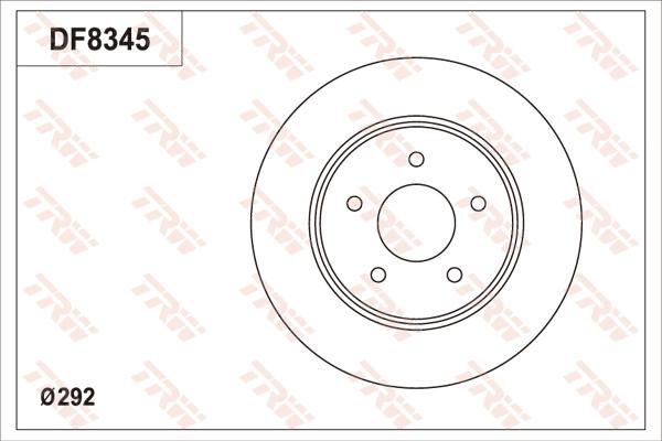 TRW DF8345S - Discofreno autozon.pro