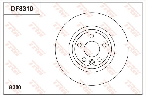 TRW DF8310S - Discofreno autozon.pro