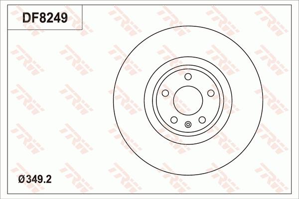 TRW DF8249S - Discofreno autozon.pro