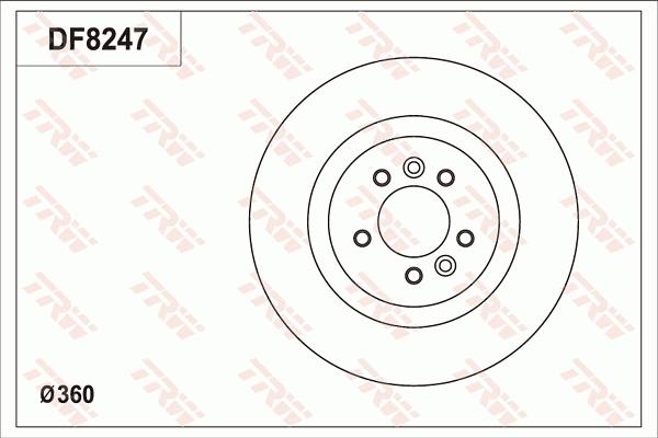 TRW DF8247S - Discofreno autozon.pro