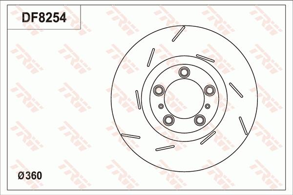 TRW DF8254S - Discofreno autozon.pro