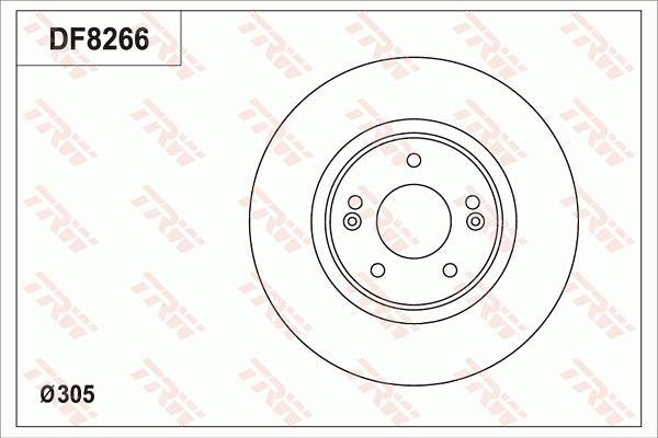 TRW DF8266 - Discofreno autozon.pro