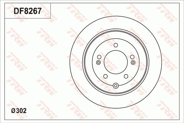 TRW DF8267S - Discofreno autozon.pro