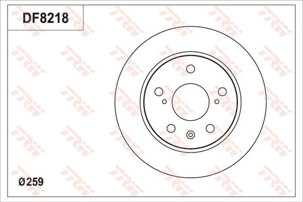 TRW DF8218 - Discofreno autozon.pro