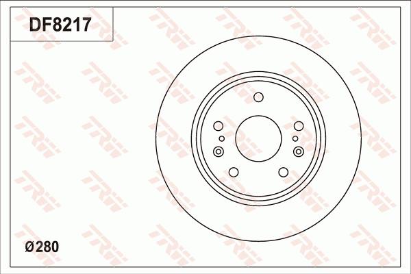 TRW DF8217 - Discofreno autozon.pro