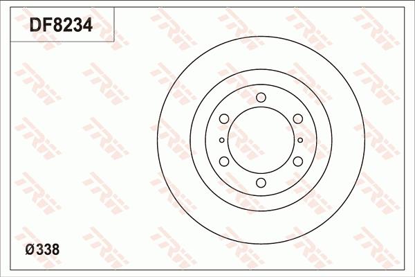 TRW DF8234 - Discofreno autozon.pro