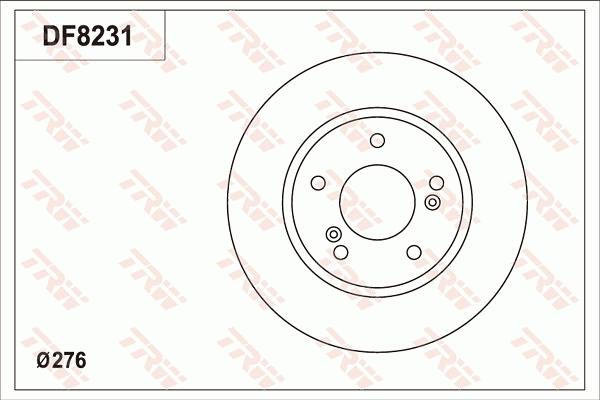 TRW DF8231S - Discofreno autozon.pro