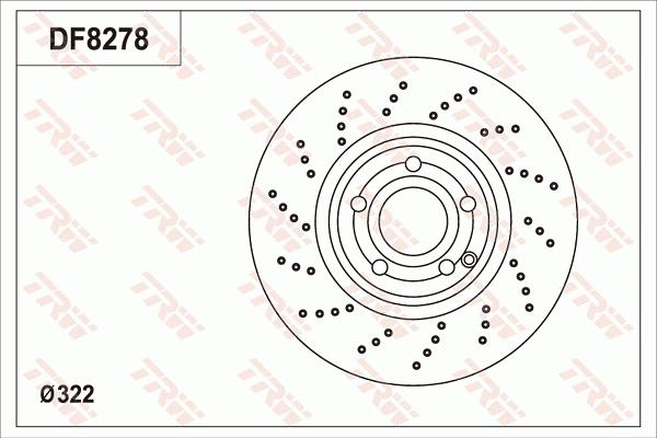 TRW DF8278S - Discofreno autozon.pro