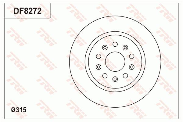 TRW DF8272S - Discofreno autozon.pro