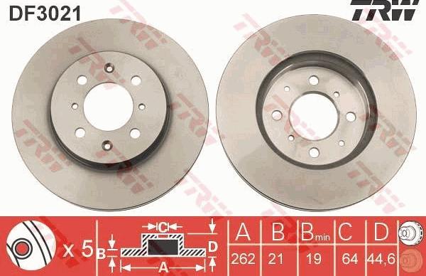 TRW DF3021 - Discofreno autozon.pro