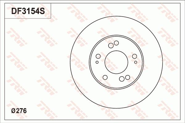 TRW DF3154S - Discofreno autozon.pro