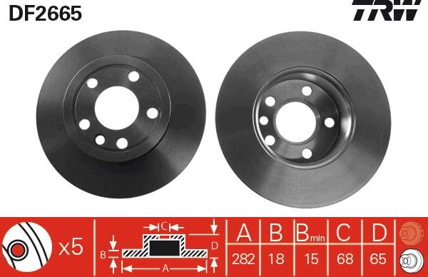 TRW DF2665 - Discofreno autozon.pro