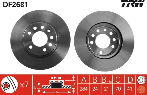 TRW DF2681 - Discofreno autozon.pro