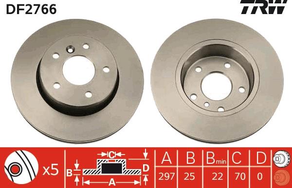 TRW DF2766 - Discofreno autozon.pro